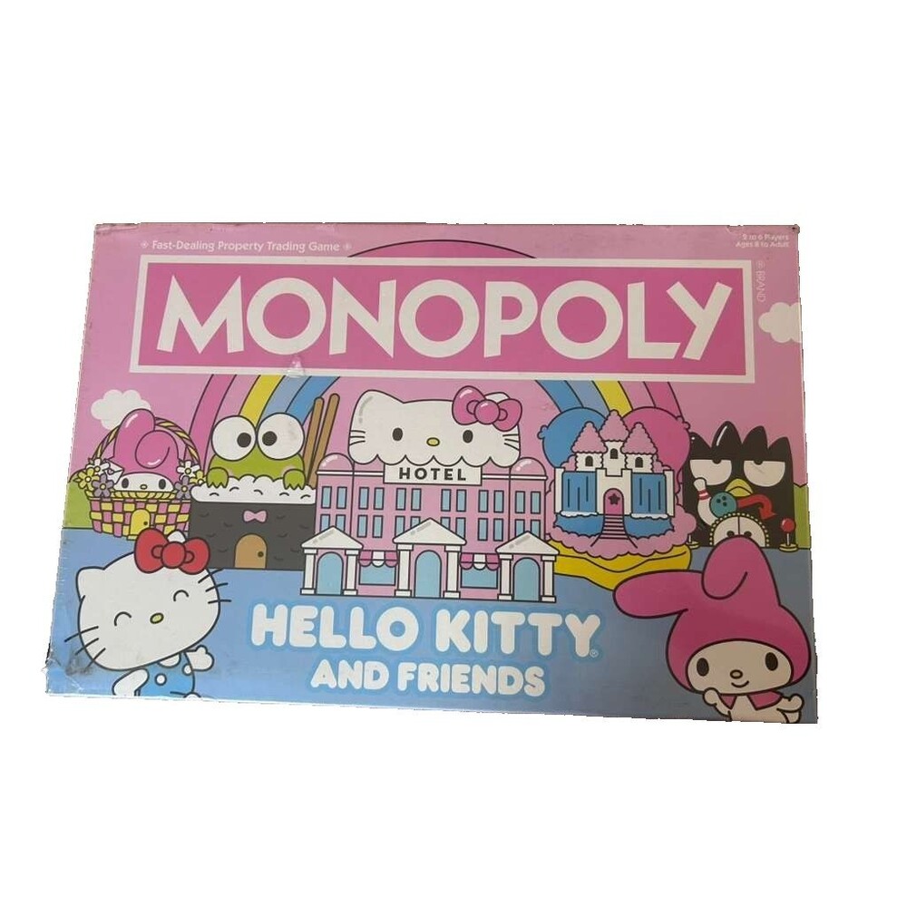 USAopoly Monopoly Hello Kitty and Friends Board Game Toy Sanrio New